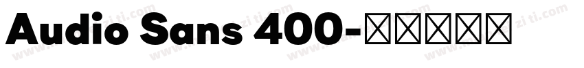 Audio Sans 400字体转换